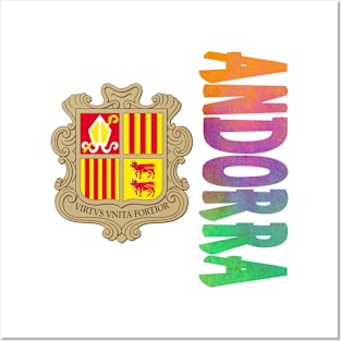 Andorra Coat of Arms Design Posters and Art